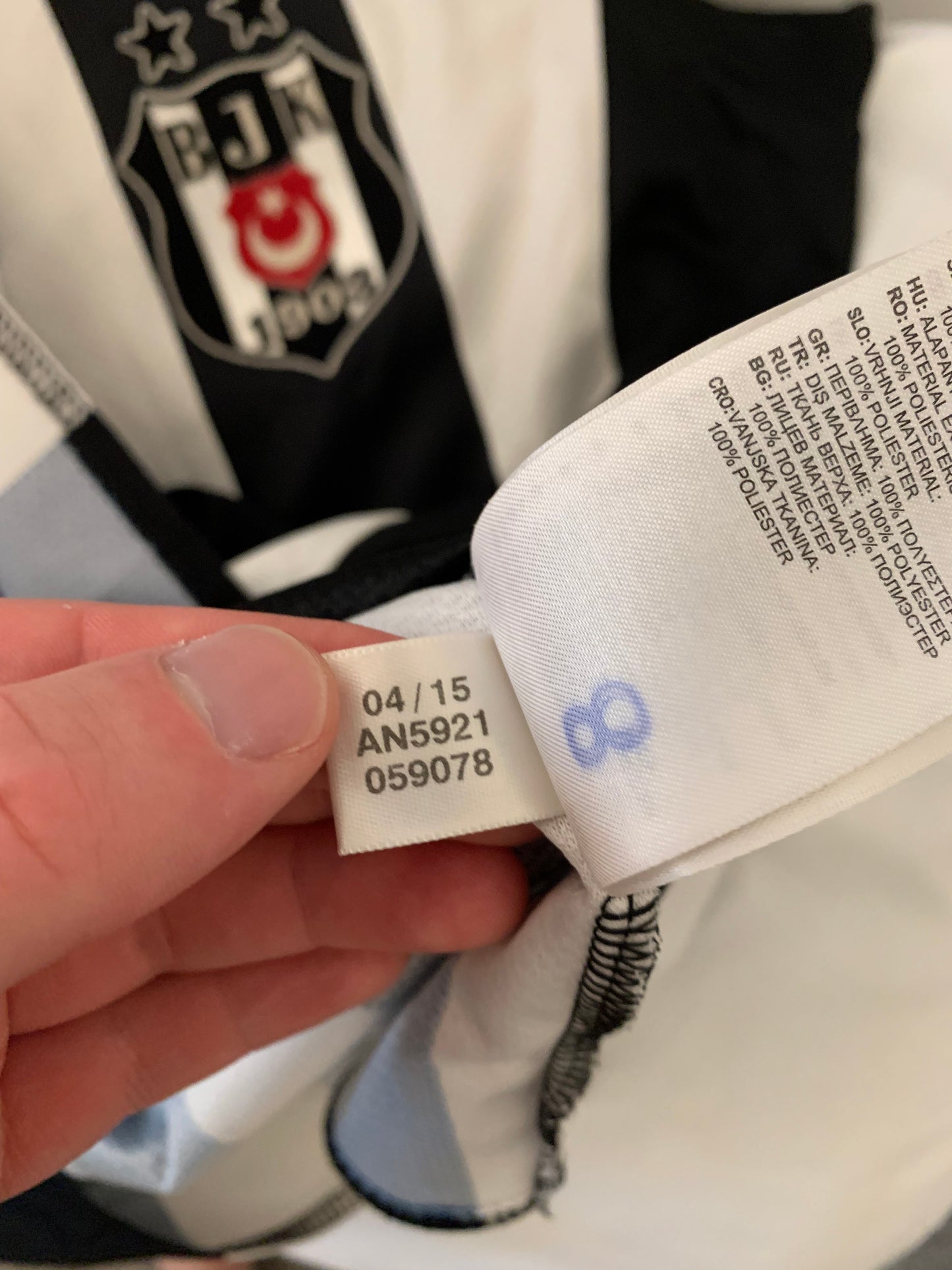 Adidas Besiktas 2015/2016 Player Issue Away Shirt (M)