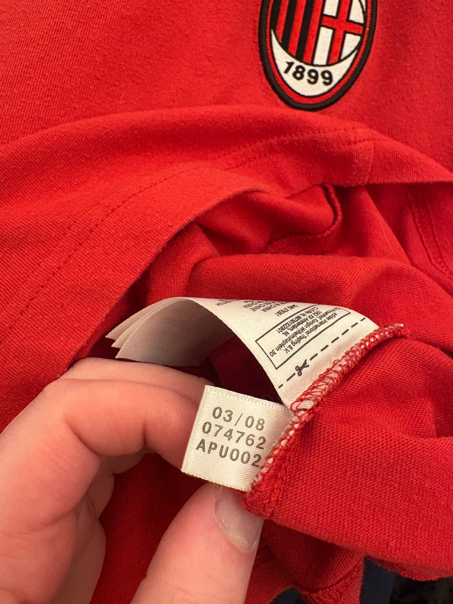 Adidas AC Milan 2008/2009 Training Shirt (S)