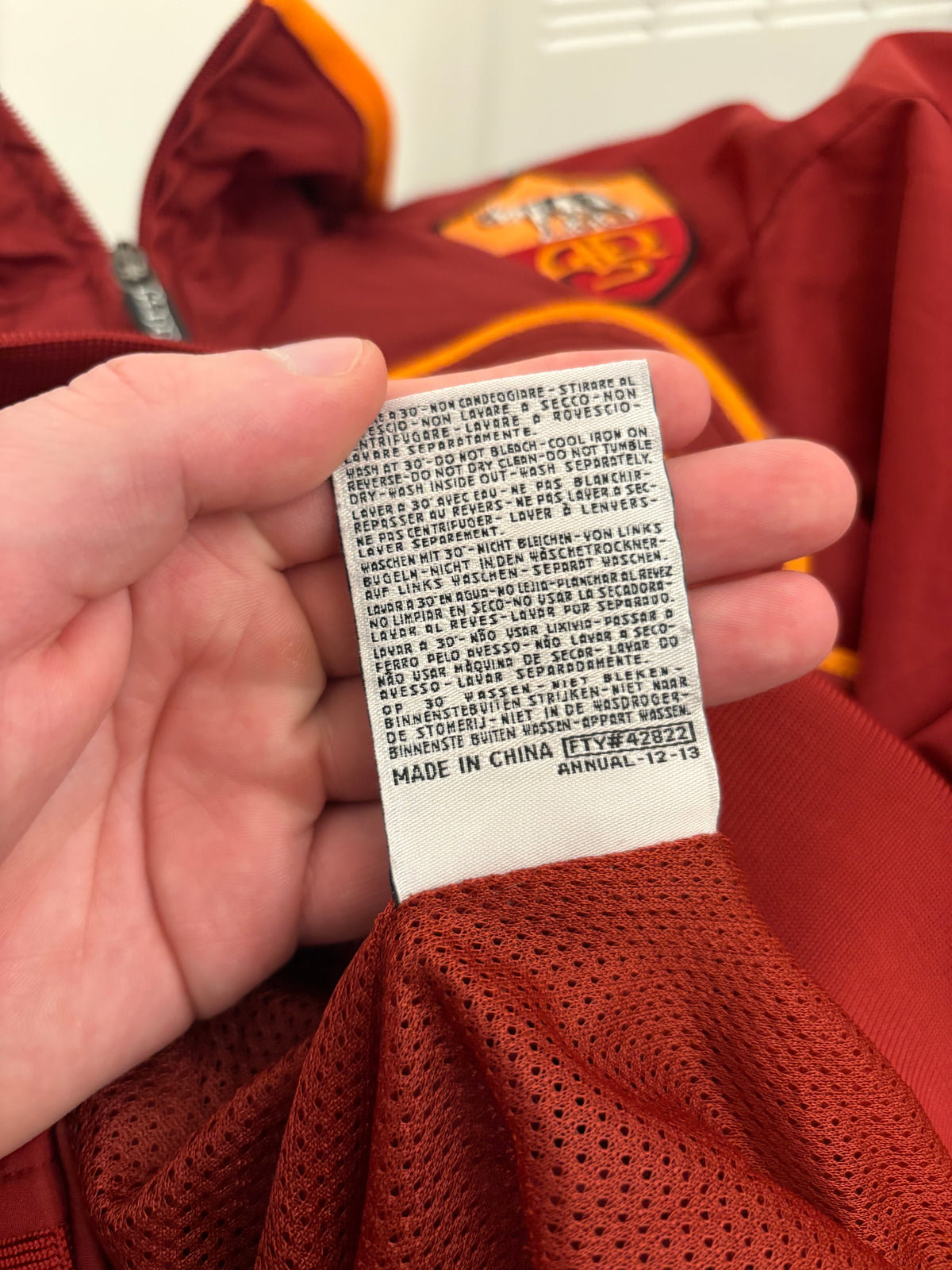 Kappa AS Roma 2012/2013 Zip Up Track Jacket (XL)