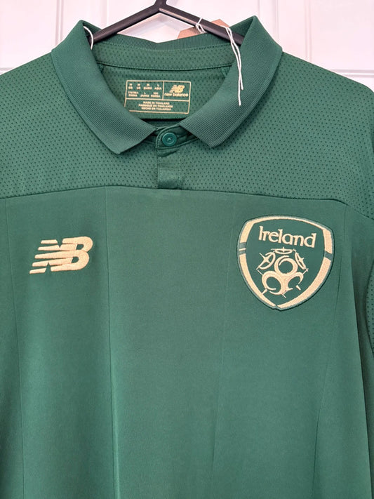 New Balance Republic of Ireland 2019/2020 Long Sleeve Home Shirt (M)