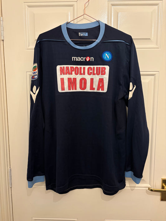 Macron Napoli 2010/2011 Longsleeve Third Shirt Cavani 7 (L)