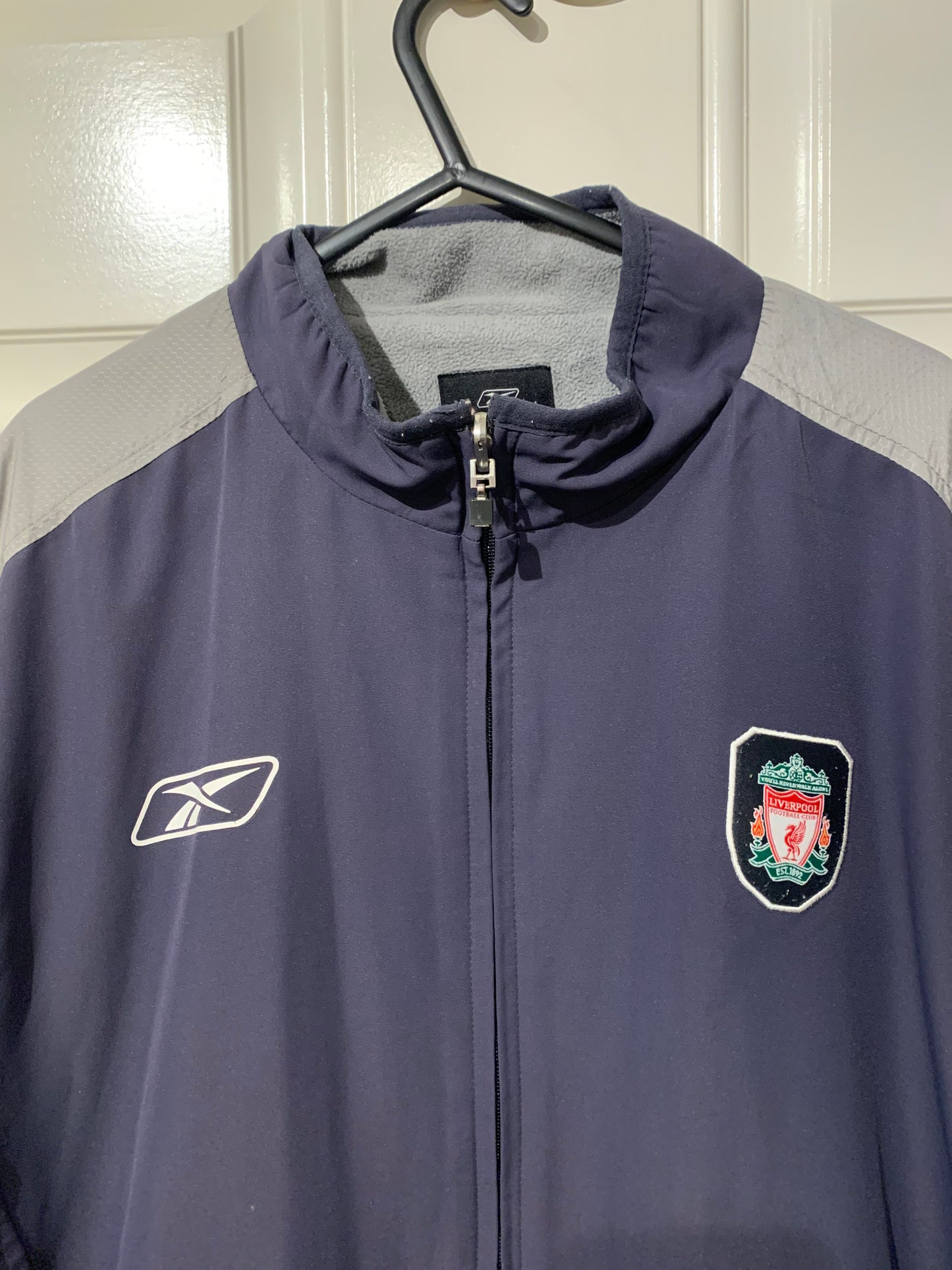 Reebok Liverpool 2004/2005/2006 Reversible Zip Up Fleece Jacket (L)