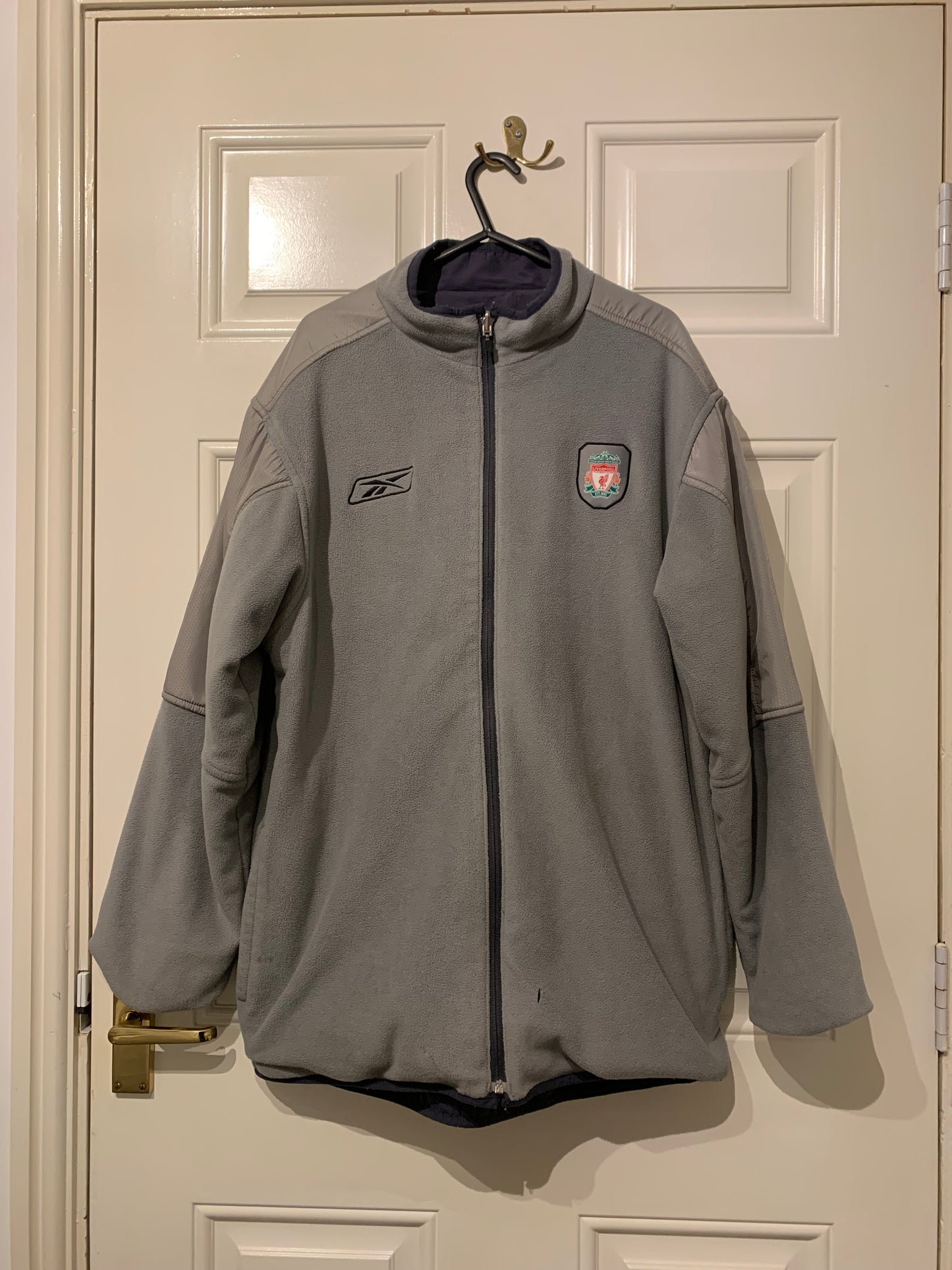 Reebok Liverpool 2004/2005/2006 Reversible Zip Up Fleece Jacket (L)