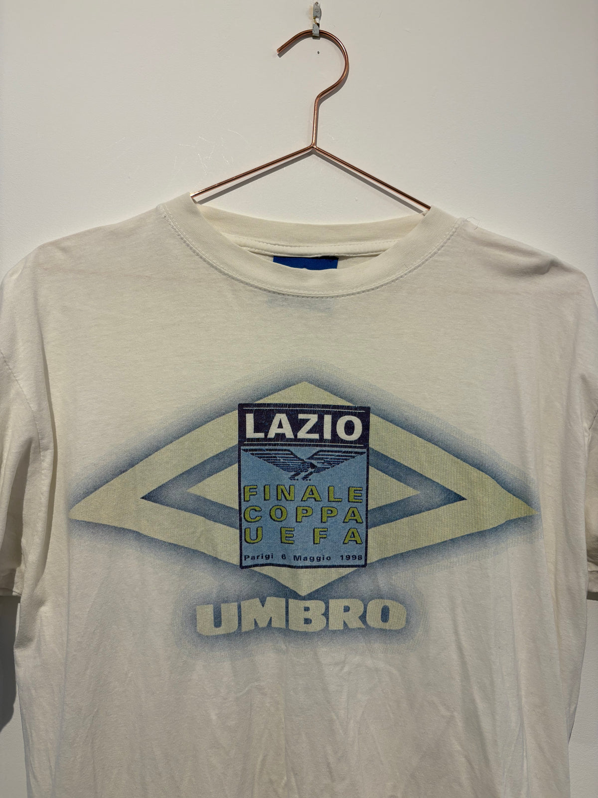 Umbro SS Lazio 1998 UEFA Cup Final Graphic T Shirt (M)