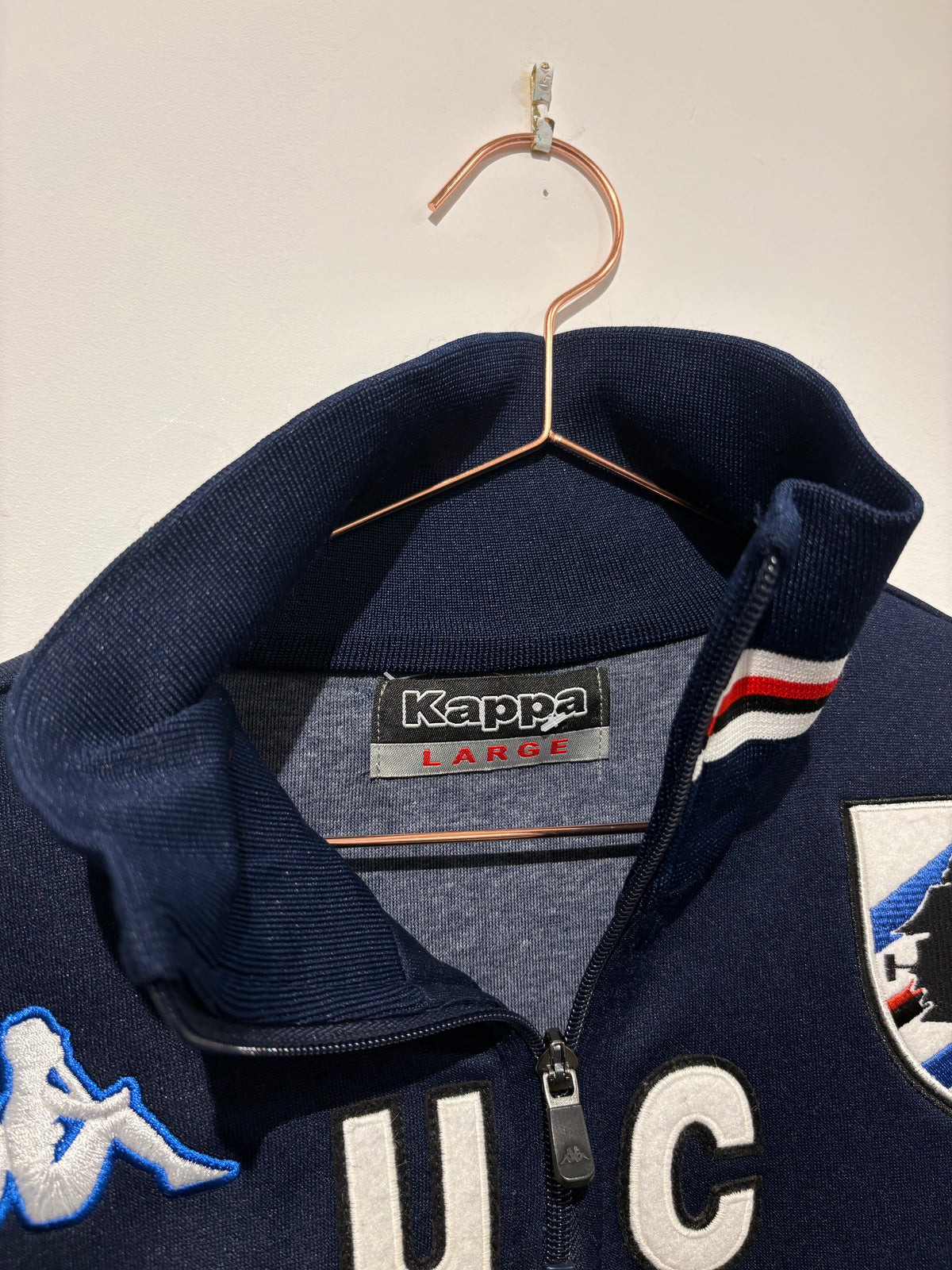 Kappa Sampdoria FC 2007/2008 1/4 Zip Sweatshirt (L)