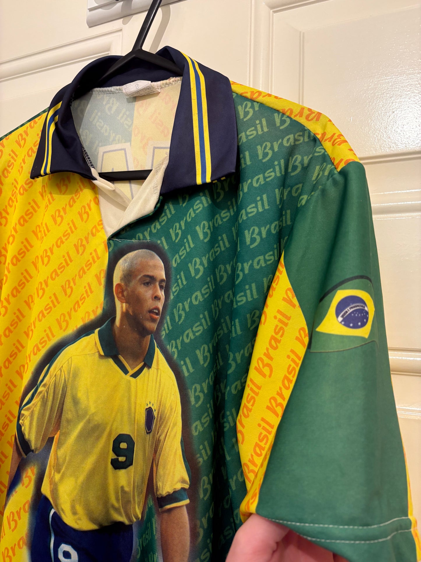 Bootleg Brazil Ronaldo R9 Football Shirt (S)