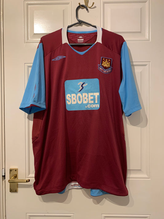 Umbro West Ham United 2008/2009 Home Shirt (XXL)