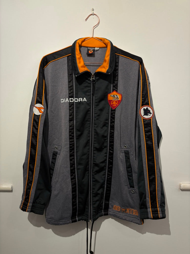 Diadora AS Roma 1997/2000 Zip Up Jacket (M)