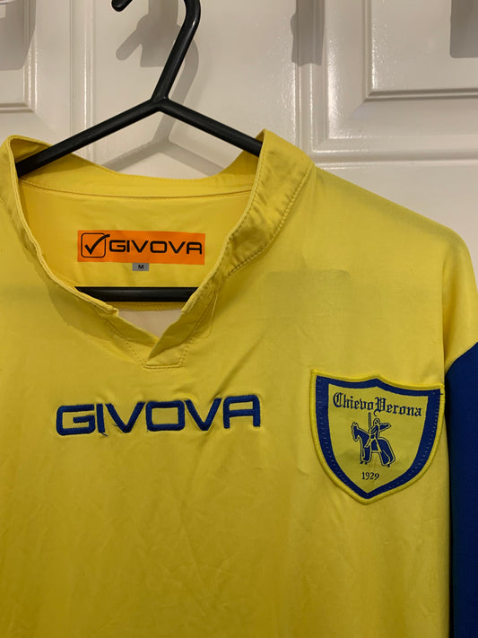 Giovova Chievo Verona 2019/2020 Home Longsleeve Shirt BNWT (M)