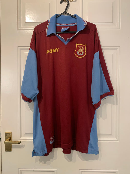 PONY West Ham United 1997/1998 Home Shirt (XXL)