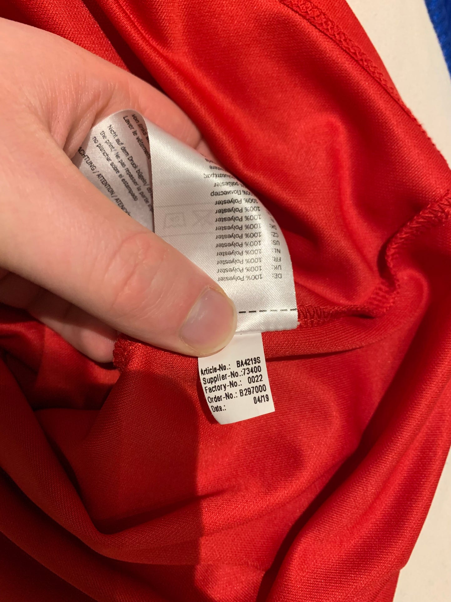 Jako Bayer Leverkusen 2018/2019 40 Years In Bundesliga Shirt (S)