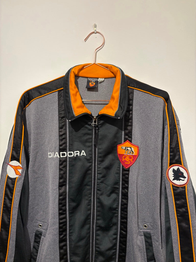 Diadora AS Roma 1997/2000 Zip Up Jacket (M)