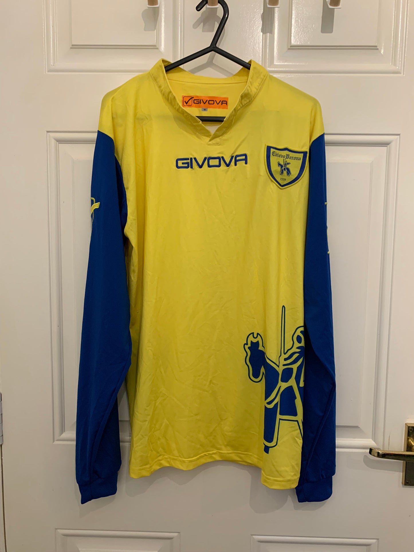 Giovova Chievo Verona 2019/2020 Home Longsleeve Shirt BNWT (M)