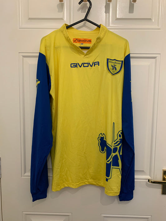 Giovova Chievo Verona 2019/2020 Home Longsleeve Shirt BNWT (M)