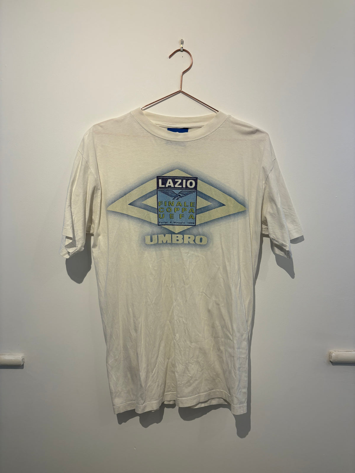 Umbro SS Lazio 1998 UEFA Cup Final Graphic T Shirt (M)