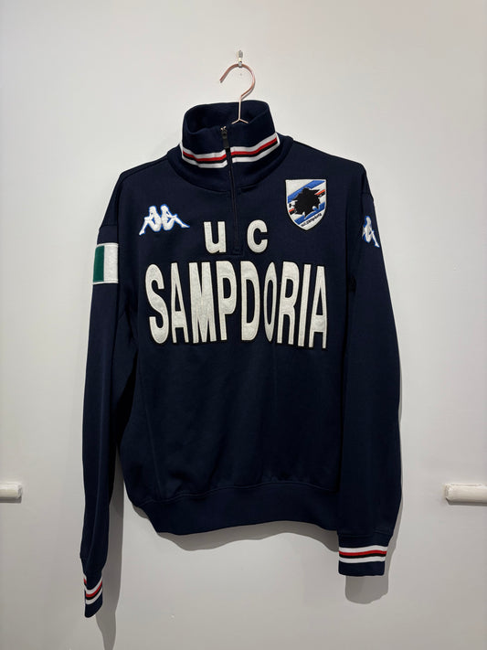 Kappa Sampdoria FC 2007/2008 1/4 Zip Sweatshirt (L)