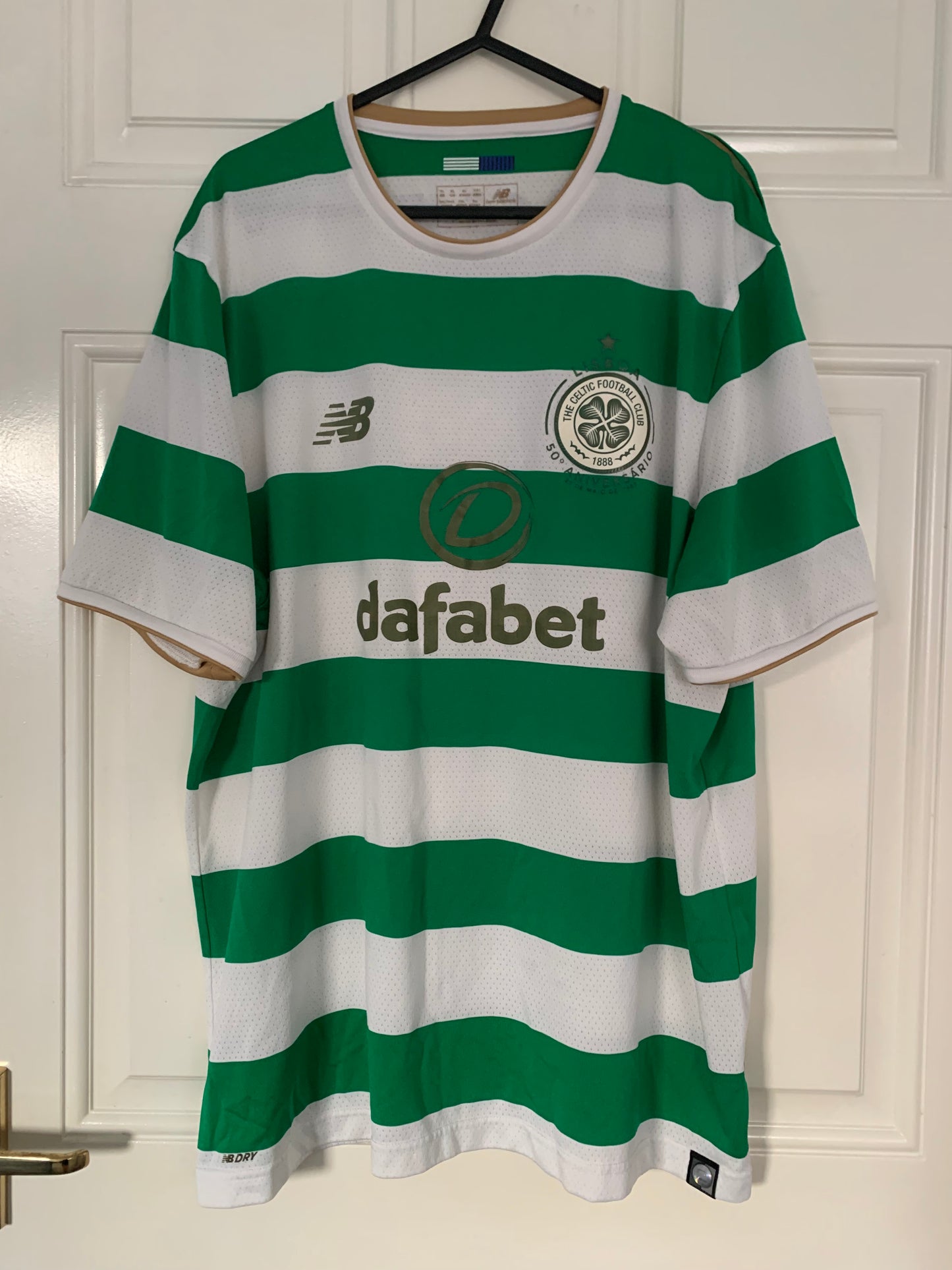 New Balance Celtic FC 2017/2018 50th Anniversary Lisbon Lions Home Shirt (XL)
