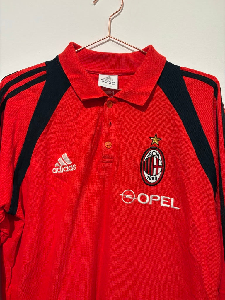 Adidas AC Milan 2004/2005 Longsleeve Polo T Shirt (M)
