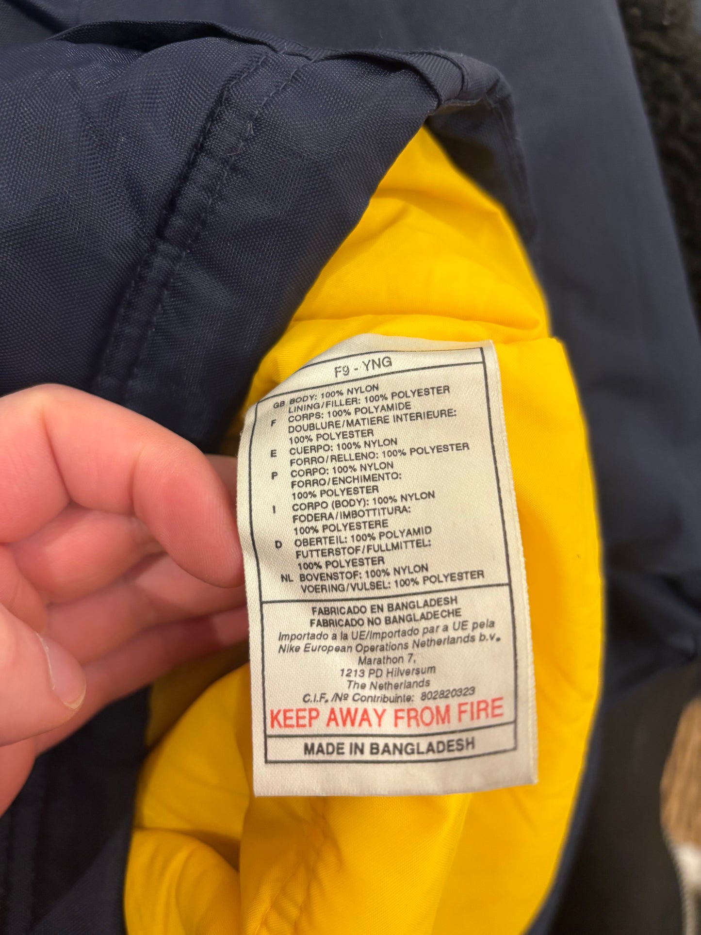 Nike Arsenal FC 1999/2001 Padded Bench Jacket (L)