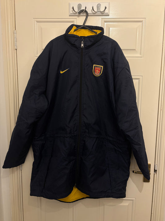 Nike Arsenal FC 1999/2001 Padded Bench Jacket (L)