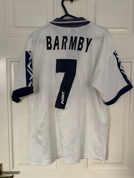 PONY Tottenham Hotspur 1995/1997 Home Shirt Barmby 7 (S)