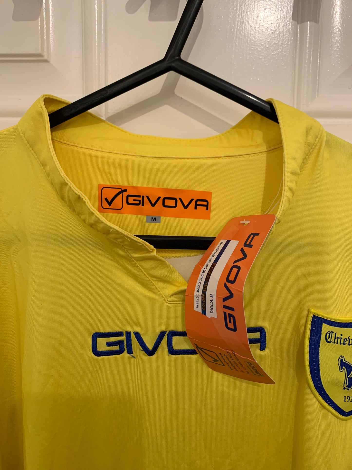 Giovova Chievo Verona 2019/2020 Home Longsleeve Shirt BNWT (M)