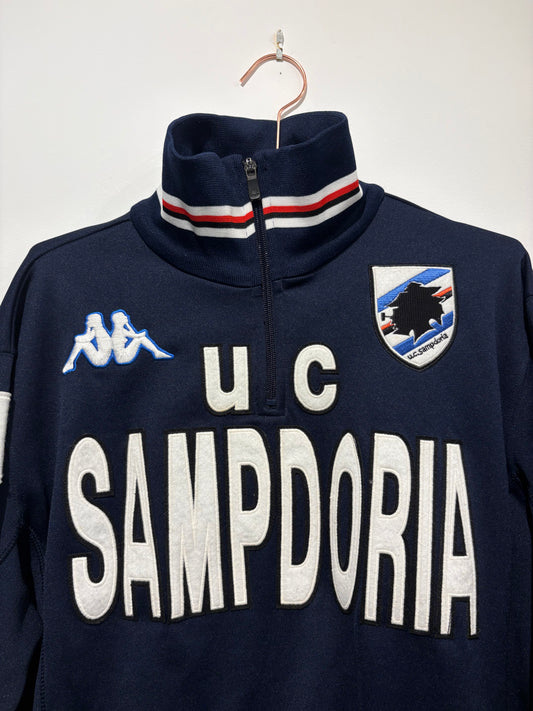 Kappa Sampdoria FC 2007/2008 1/4 Zip Sweatshirt (L)