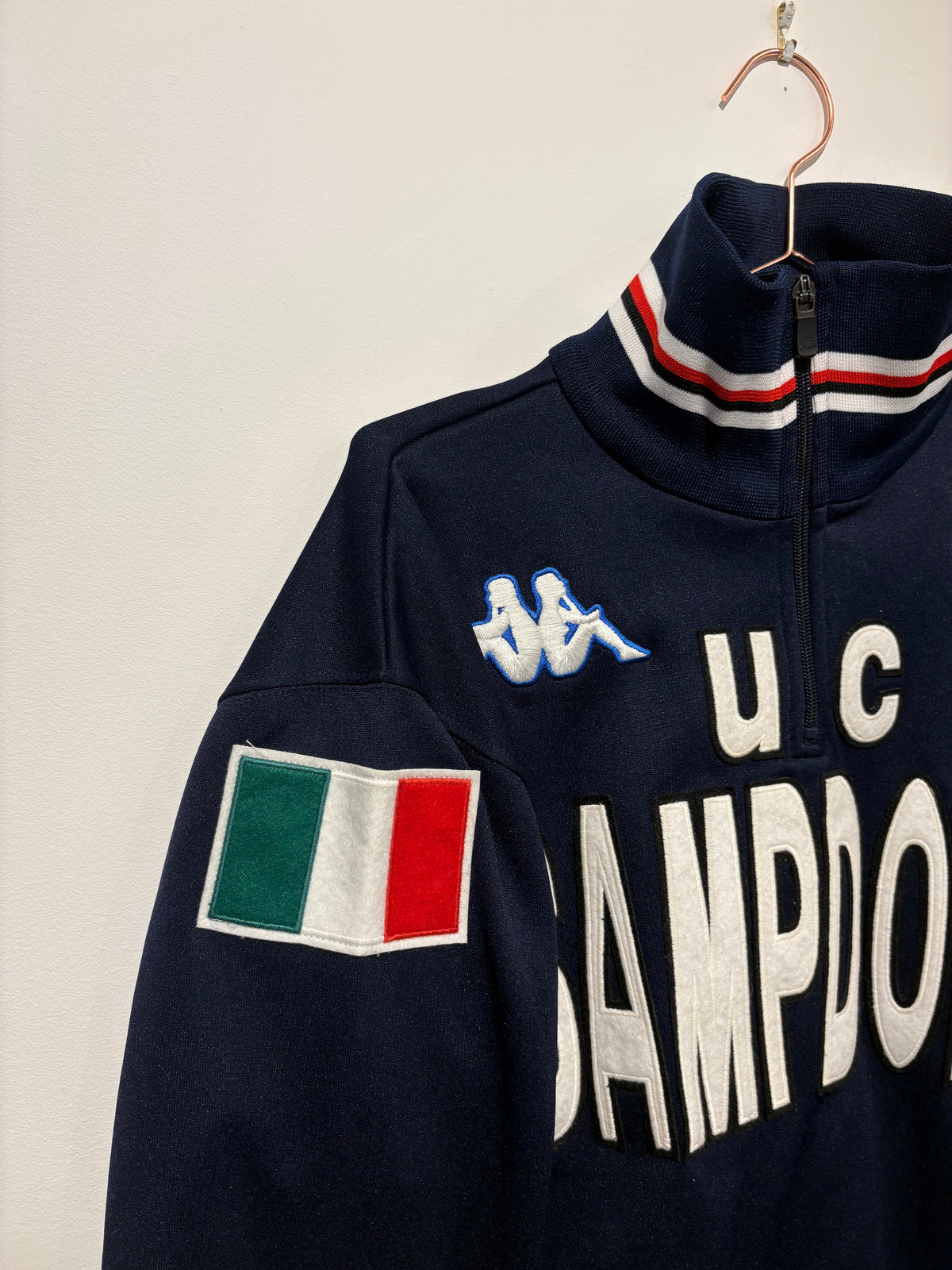 Kappa Sampdoria FC 2007/2008 1/4 Zip Sweatshirt (L)