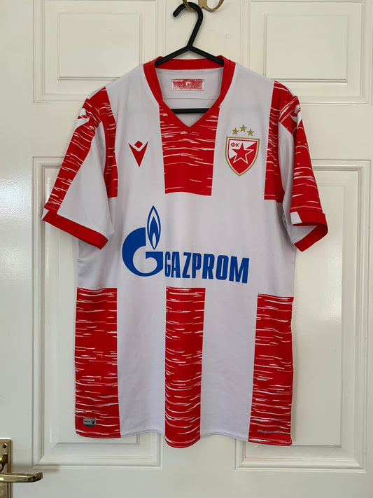 Macron Red Star Belgrade Crvena Zvezda 2020/2021 Home Shirt (S)