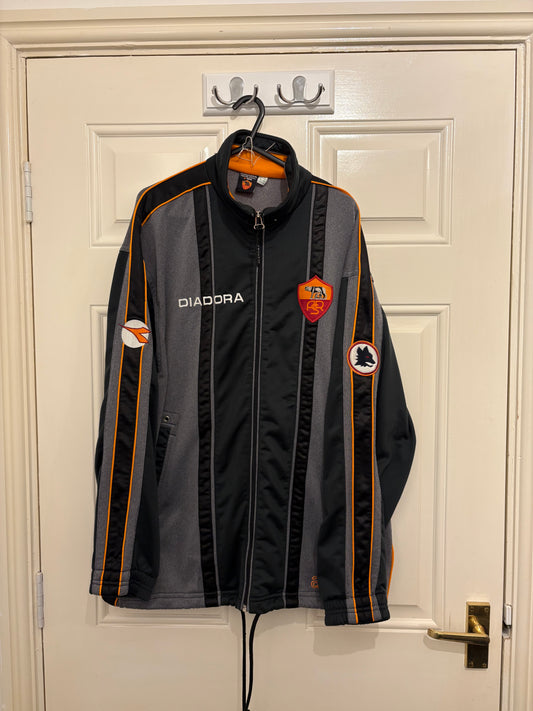 Diadora AS Roma 1997/2000 Zip Up Jacket (M)