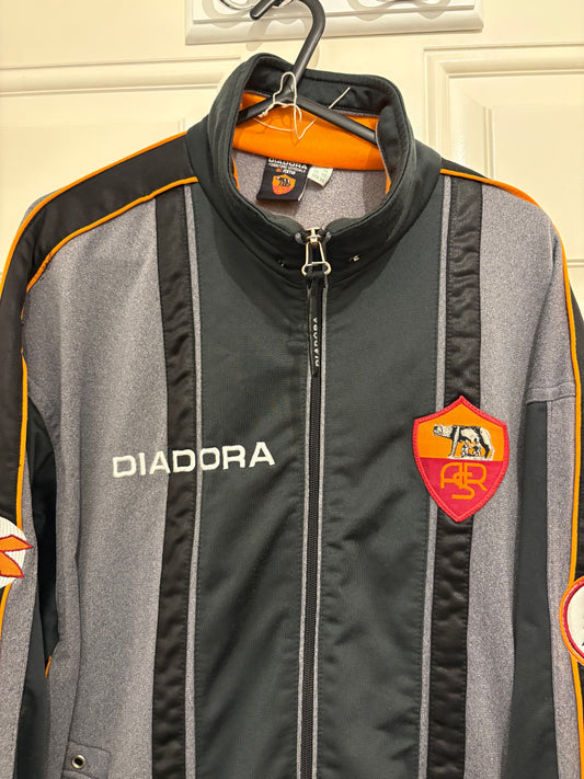 Diadora AS Roma 1997/2000 Zip Up Jacket (M)