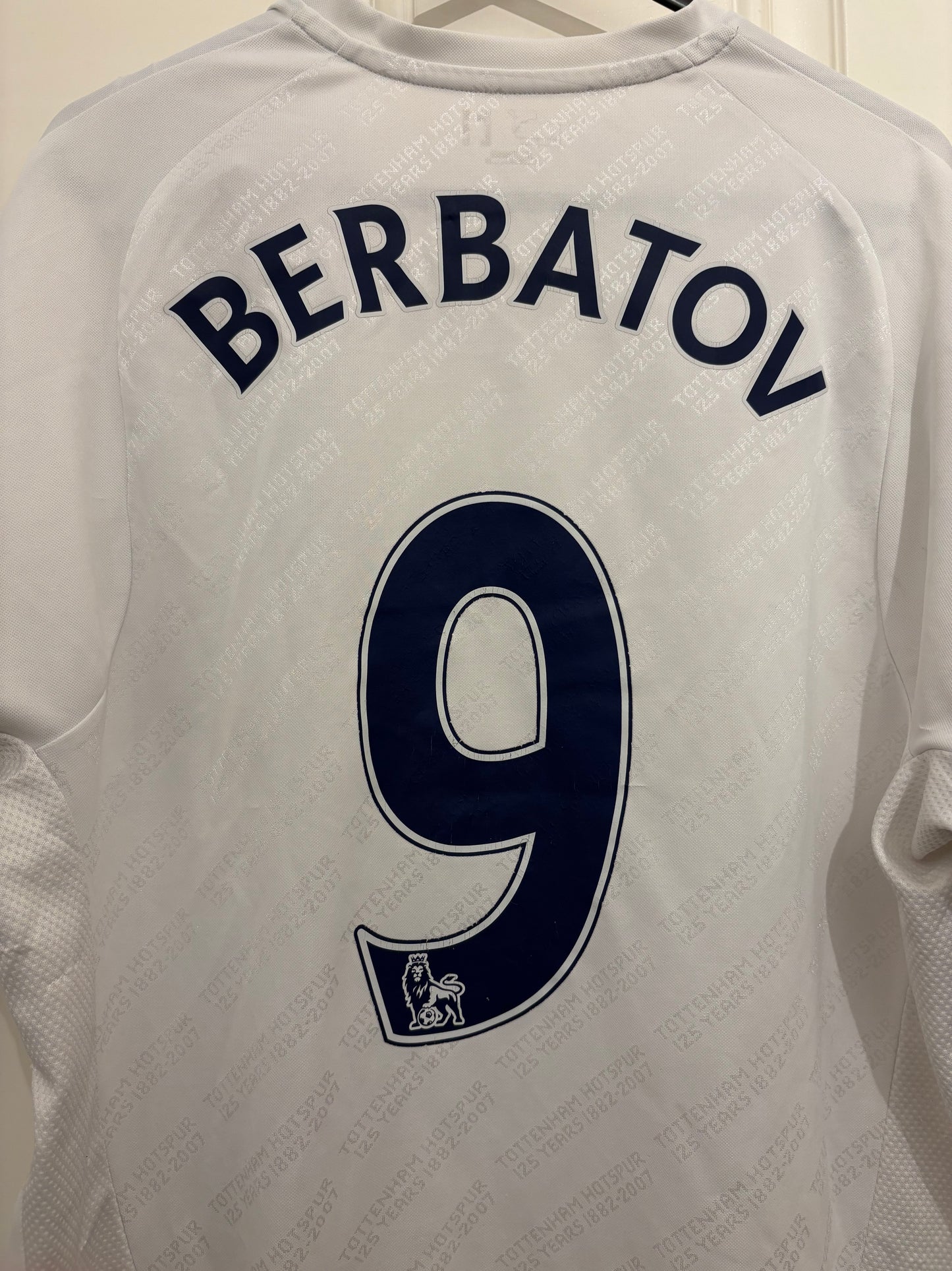 Puma Tottenham Hotspur 2007/2008 125th Anniversary Home Shirt Berbatov 9 (M)