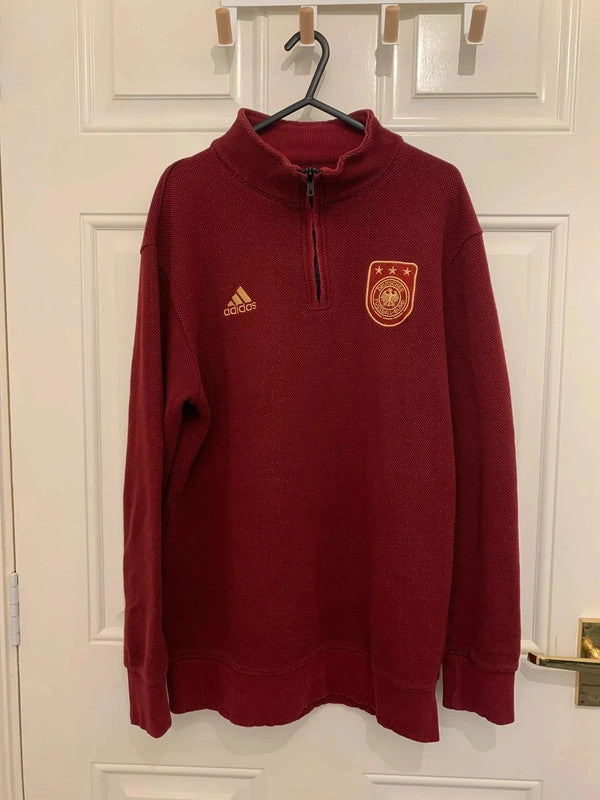 Adidas Originals Germany 2010/2014 1/4 Zip Sweatshirt (L)