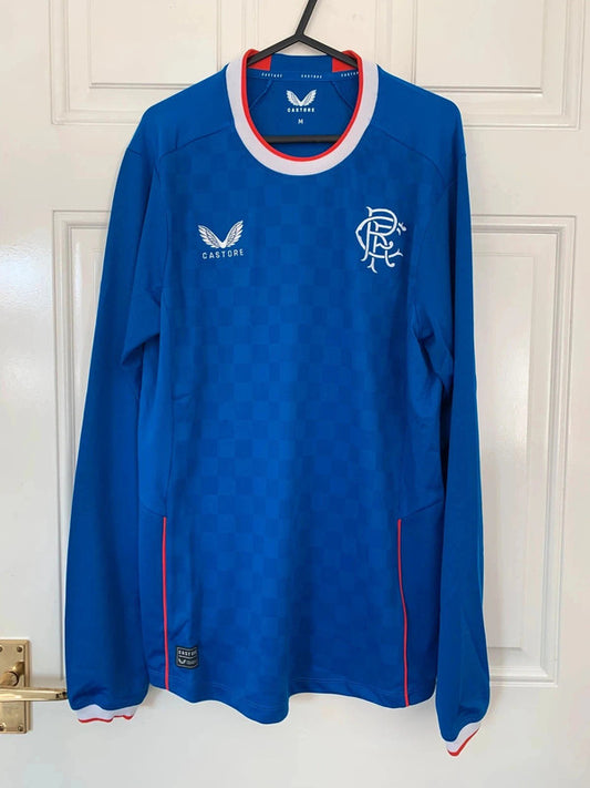 Castore Rangers FC 2022/2023 Longsleeve Home Shirt (M)